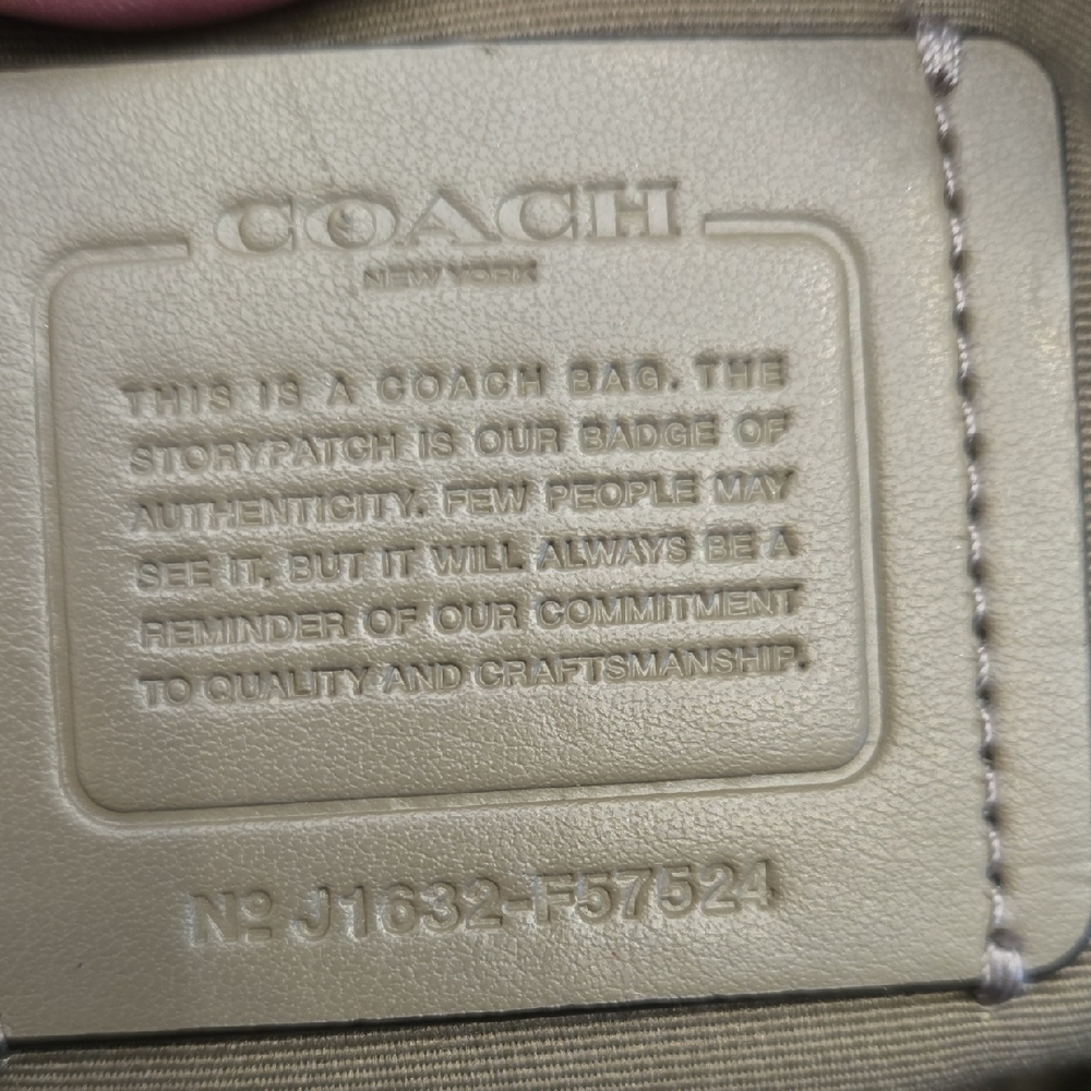 Coach Sierra Satchel Crossbody Bag Taupe Leather - Picture 7 of 14